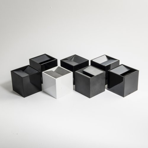 Sieben Aschenbecher 'Cubo' - '2000B', 1957