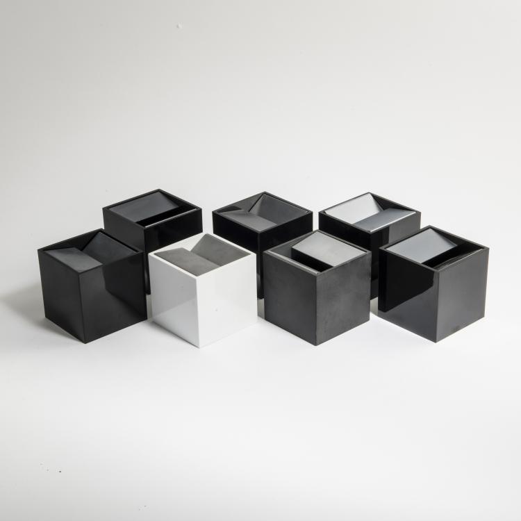 Hauptbild zu Objekt, Seven 'Cubo' - '2000B' ashtrays, 1957, Bruno Munari, Danese, Mailand, 140A 2