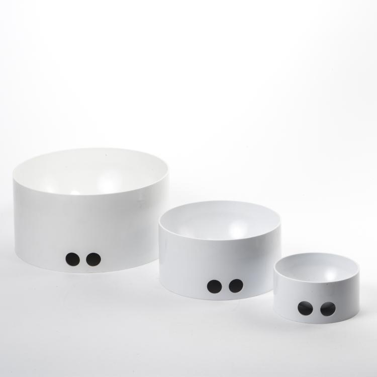 Hauptbild zu Objekt, Three 'Tongareva' - '3089A,B,C' bowls, 1969, Enzo Mari, Danese, Mailand, 140A 61