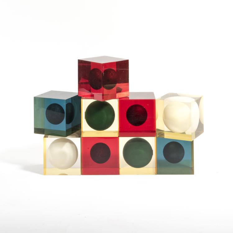 Hauptbild zu Objekt, 24 cubes, c. 1960, Enzo Mari, Danese, Mailand, 140A 33