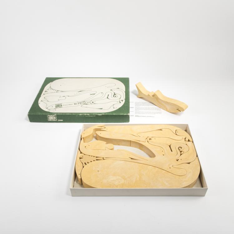 Hauptbild zu Objekt, Puzzle '16 Pesci'- '3106A', 1973, Enzo Mari, Danese, Mailand, 140A 73