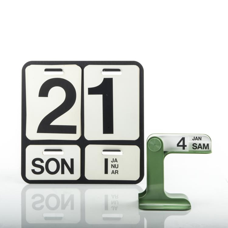 Hauptbild zu Objekt, 'Formosa' - '3064A' wall calendar, 1963 and table calendar 'Timor' - 3079A, 1967, Enzo Mari, Danese, Mailand, 140A 40