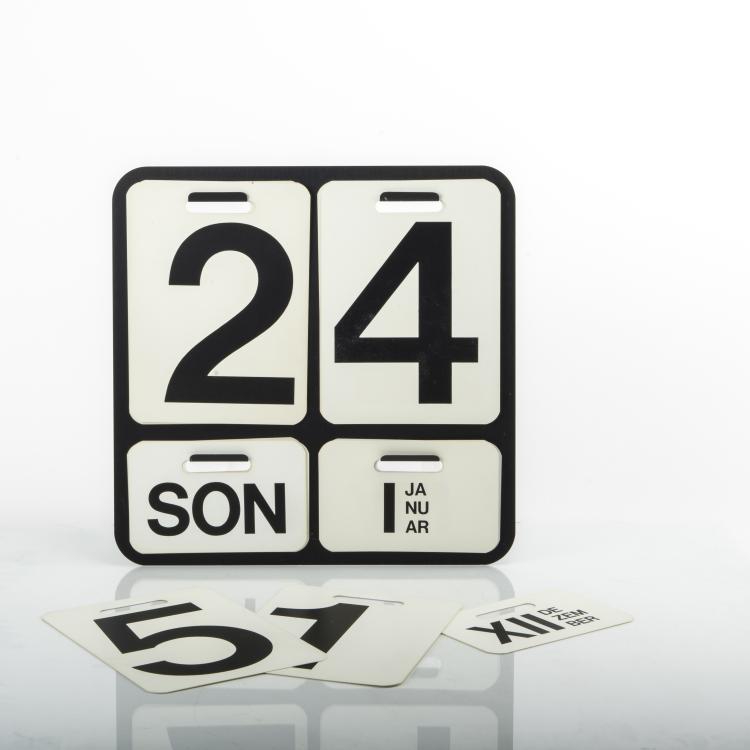 Bild 1 zu Objekt, 'Formosa' - '3064A' wall calendar, 1963 and table calendar 'Timor' - 3079A, 1967, Enzo Mari, Danese, Mailand, 140A 40