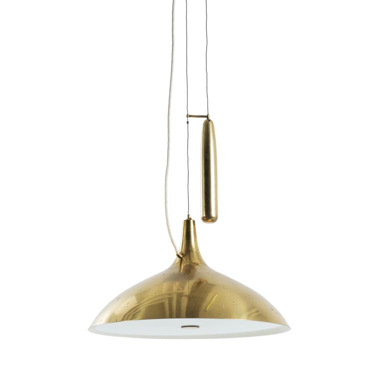 Hauptbild zu Objekt, Adjustable pendant light, c. 1948, Paavo Tynell, Taito Oy, Helsinki, 140D 689