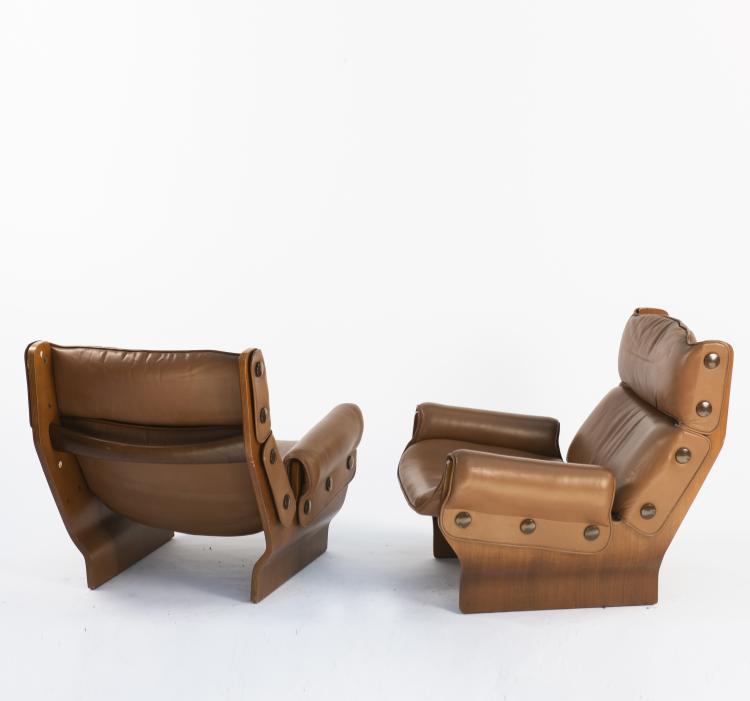 Hauptbild zu Objekt, Two 'Canada - P110' armchairs, 1965, Osvaldo Borsani, Tecno, Mailand, 140B 247