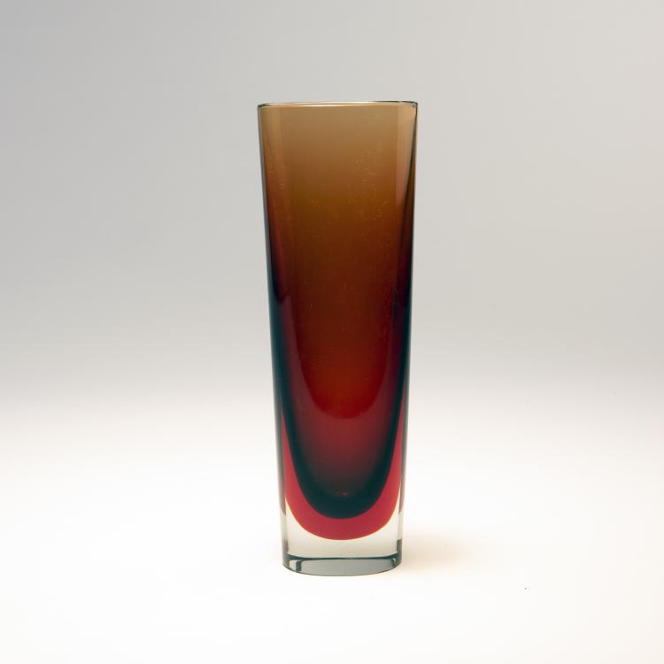 Hauptbild zu Objekt, 'Sommerso' vase, 1960, Flavio Poli, Seguso Vetri d'Arte, Murano, 140C 555