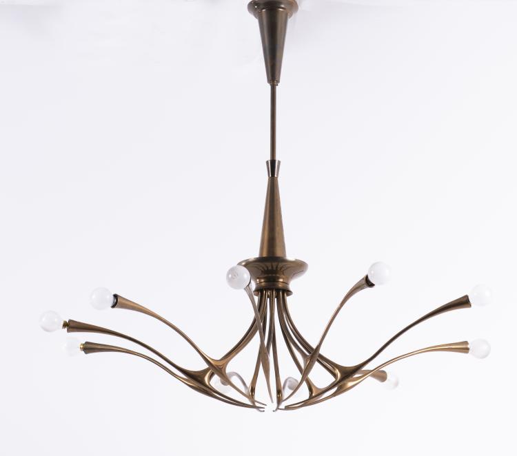Bild 1 zu Objekt, '392' ceiling light, 1950, Oscar Torlasco, Lumi, Rom, 140B 139