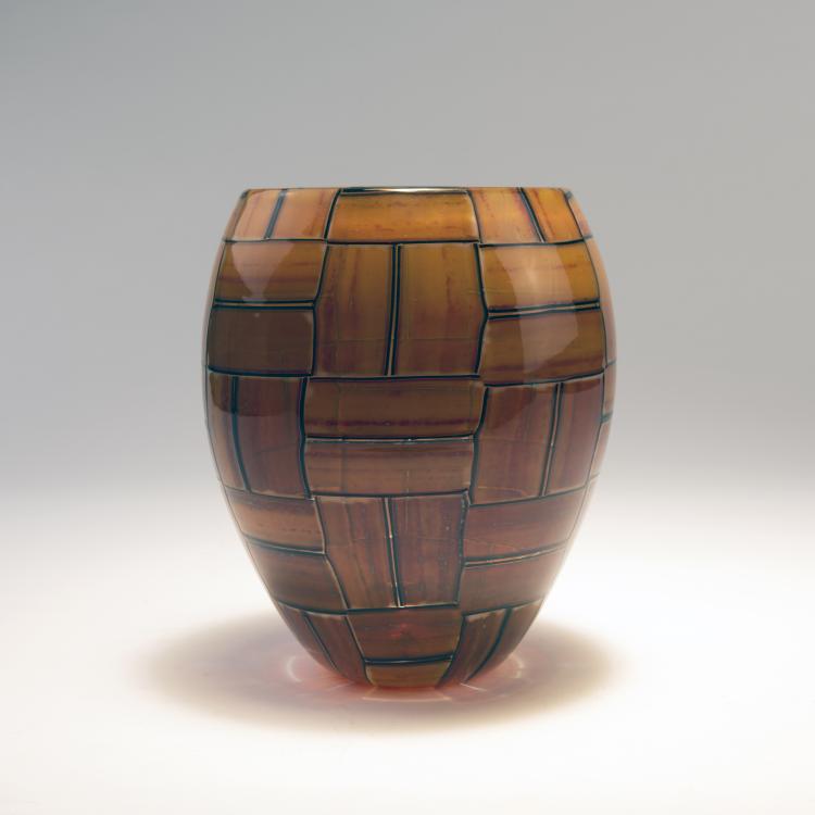 Bild 1 zu Objekt, 'Tessere ambra' vase, 1956, Ercole Barovier, Barovier & Toso, Murano, 140C 520