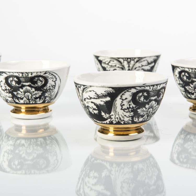 Bild 1 zu Objekt, Six 'Antipasti' bowls, 1950/60s, Piero Fornasetti, Fornasetti, Mailand, 140B 332