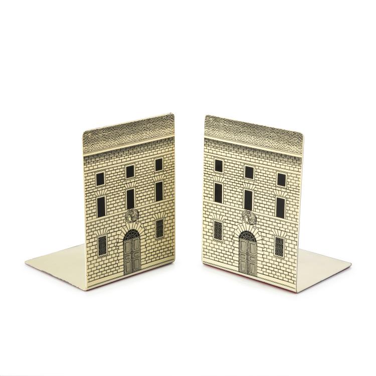 Hauptbild zu Objekt, Two 'Architettura' bookends, 1960/70s, Piero Fornasetti, Fornasetti, Mailand, 140B 352
