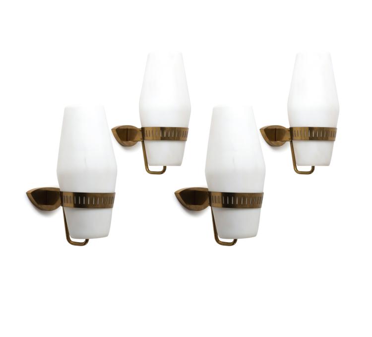 Hauptbild zu Objekt, Four sconces, c. 1958, Stilnovo, Mailand, 140B 187