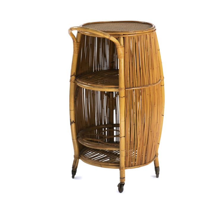 Hauptbild zu Objekt, Liquor cabinet on wheels, 1950s, Italien, 140B 161