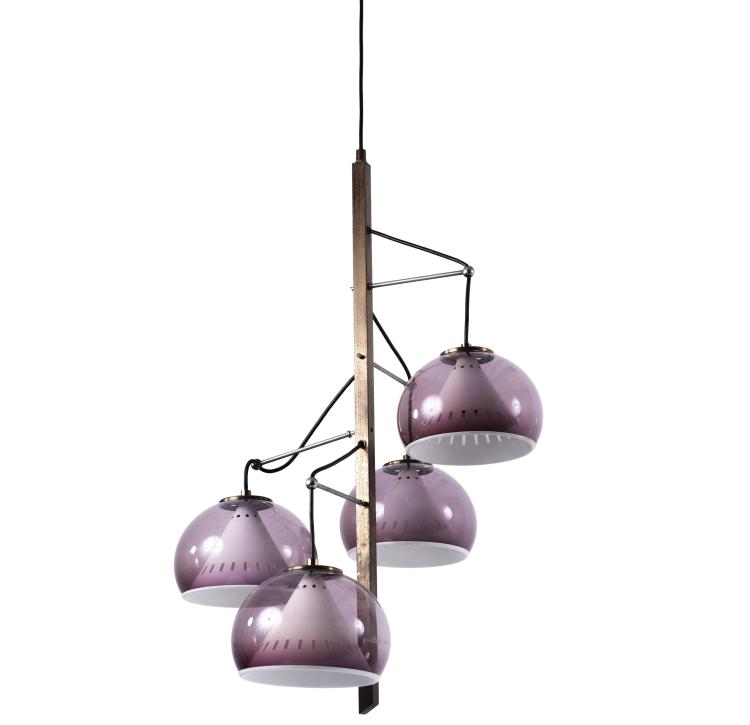 Hauptbild zu Objekt, Ceiling light, c. 1970, Stilux, Mailand (zugeschrieben), 140B 280