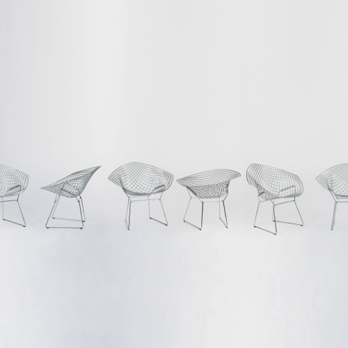 Six 'Diamond' - '421-2' chairs, 1951