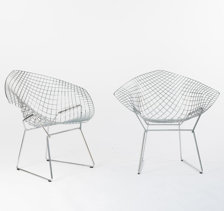 Bild 1 zu Objekt, Six 'Diamond' - '421-2' chairs, 1951, Harry Bertoia, Knoll International, New York, 140D 702