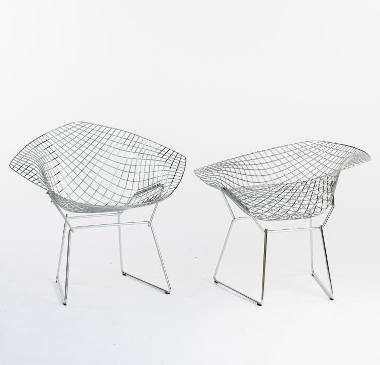 Bild 2 zu Objekt, Six 'Diamond' - '421-2' chairs, 1951, Harry Bertoia, Knoll International, New York, 140D 702