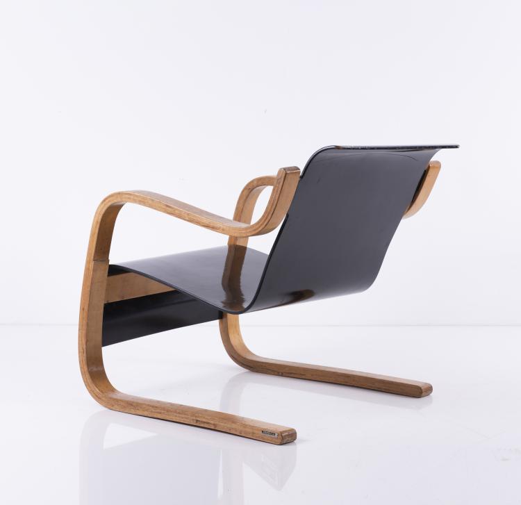 Bild 1 zu Objekt, '31/ 42' lounge chair for the Paimio Sanatorium, 1932, Alvar Aalto, Huonekalu-ja Rakennusty&ouml;tehdas Oy, Turku (zugeschrieben), 142A 043
