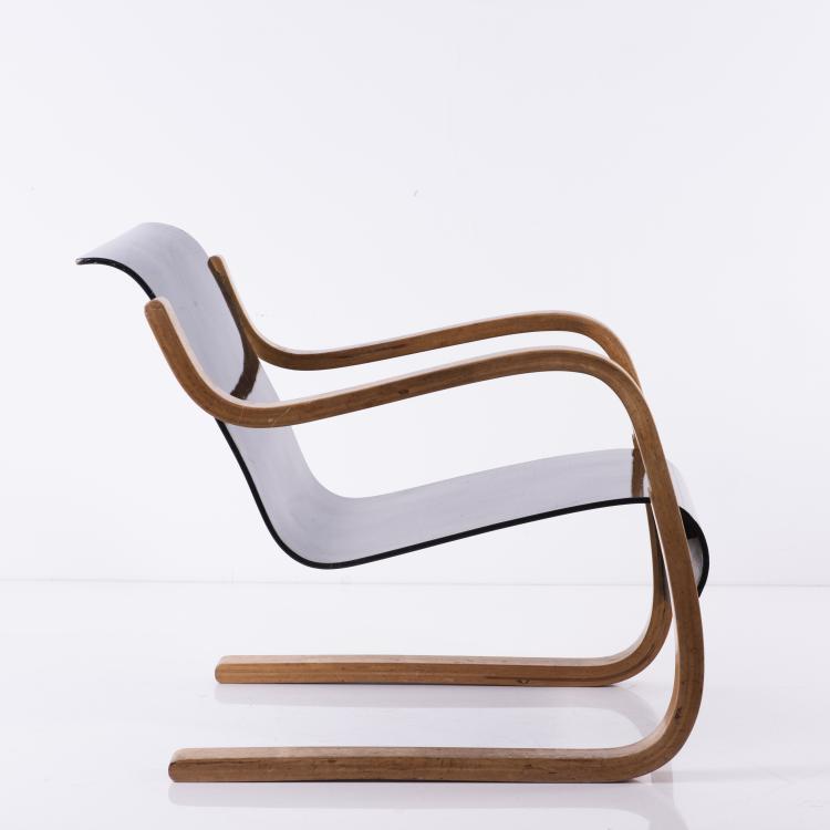 Bild 3 zu Objekt, '31/ 42' lounge chair for the Paimio Sanatorium, 1932, Alvar Aalto, Huonekalu-ja Rakennusty&ouml;tehdas Oy, Turku (zugeschrieben), 142A 043