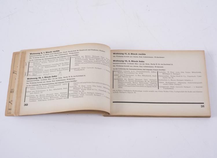 Bild 1 zu Objekt, Werkbund exhibition Die Wohnung Stuttgart 1927, 140D 658