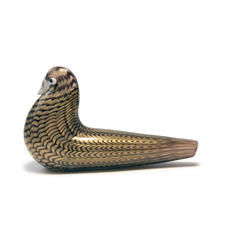 Hauptbild zu Objekt, 'Graffito amaranto' dove, 1969, Ercole Barovier, Barovier & Toso, Murano, 140C 599