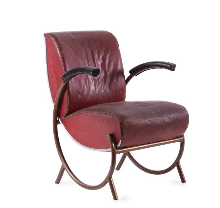 Hauptbild zu Objekt, Tubular chair, c. 1935, Charles Siclis, Thonet Fr&egrave;res, Paris, 140D 676