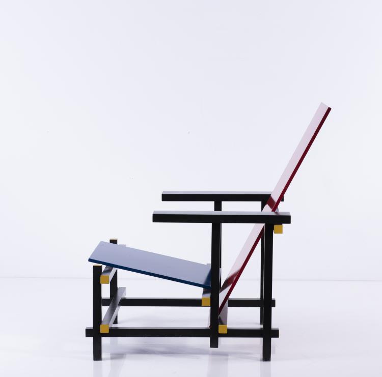Bild 1 zu Objekt, 'Red-Blue' armchair, 1918, Gerrit Rietveld, Deutschland, 140D 654