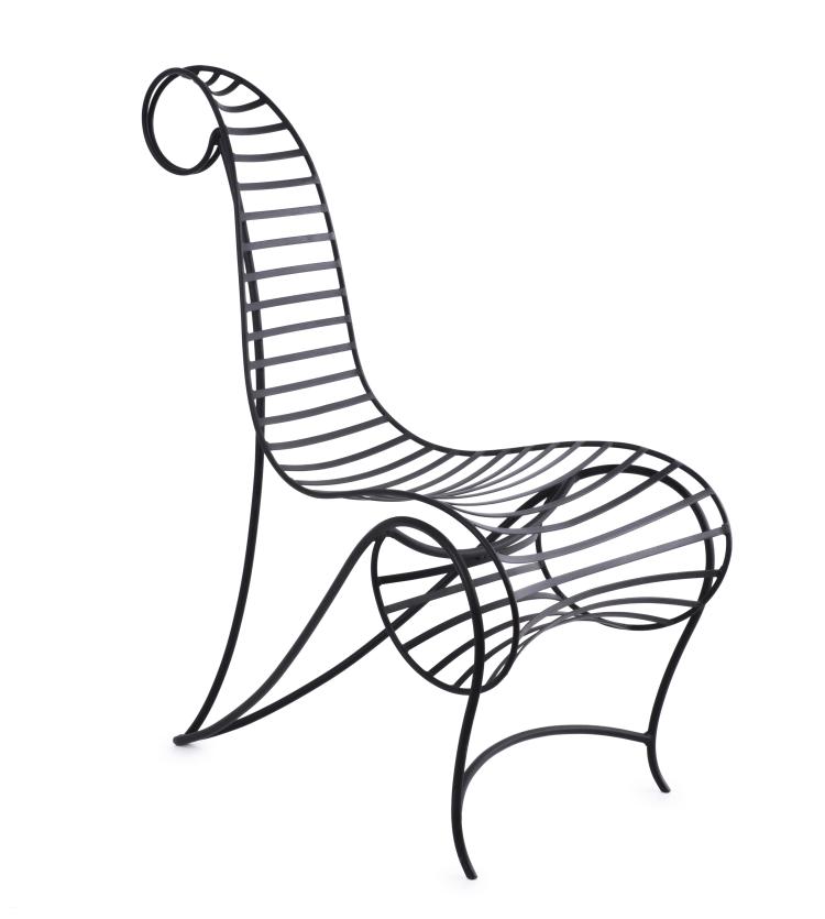 Hauptbild zu Objekt, 'Spine chair', 1988, Andr&eacute; Dubreuil, A. D. Decorative Arts, London, 140D 804