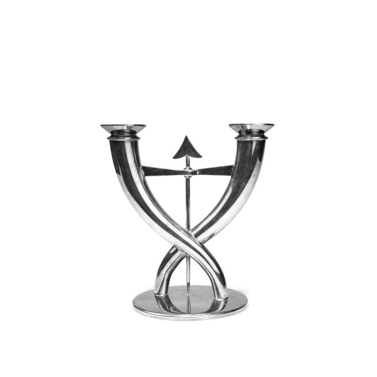 Hauptbild zu Objekt, Kerzenleuchter, um 1927, Gio Ponti, Christofle, Paris, 140B 196