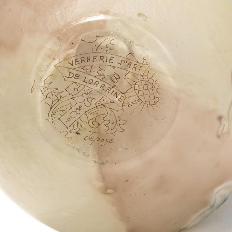 Bild 3 zu Objekt, Vase 'Solan&eacute;es', 1895-1903, Burgun Schverer & Cie., Meisenthal, 141C 387