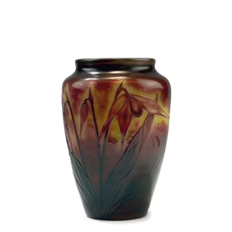 Hauptbild zu Objekt, Vase 'Sabot de V&eacute;nus', 1898-1907, Christian Fr&egrave;res & Fils, Meisenthal, 141C 392