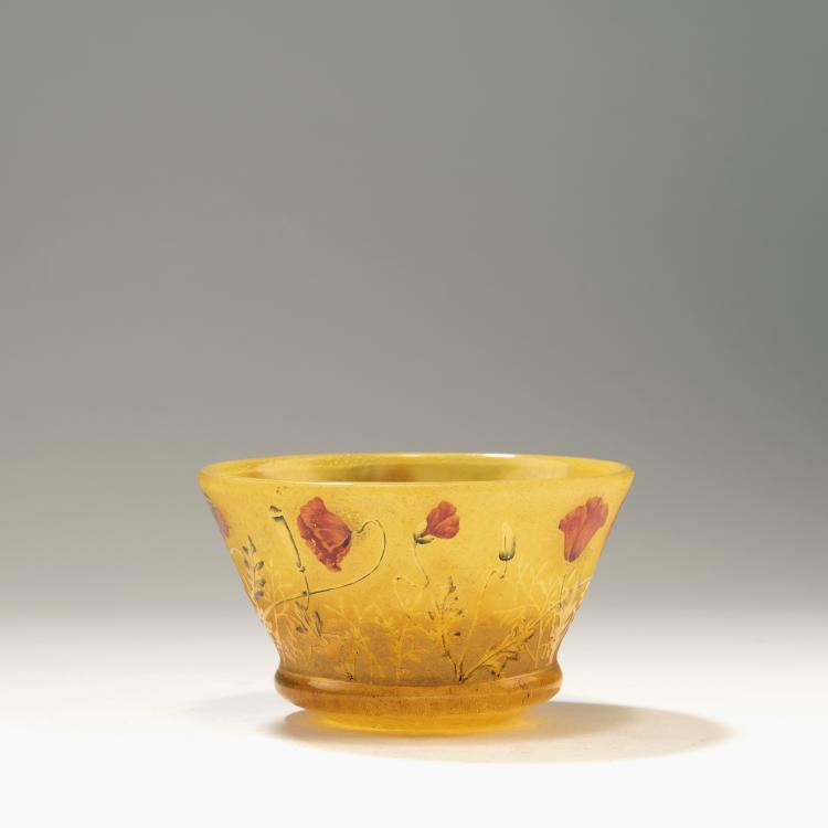 Hauptbild zu Objekt, Schale 'Coquelicots', um 1900, Daum Fr&egrave;res, Nancy, 141C 410