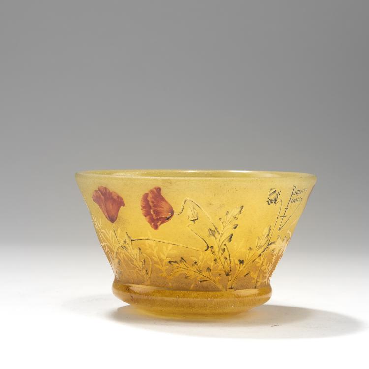 Bild 1 zu Objekt, Schale 'Coquelicots', um 1900, Daum Fr&egrave;res, Nancy, 141C 410