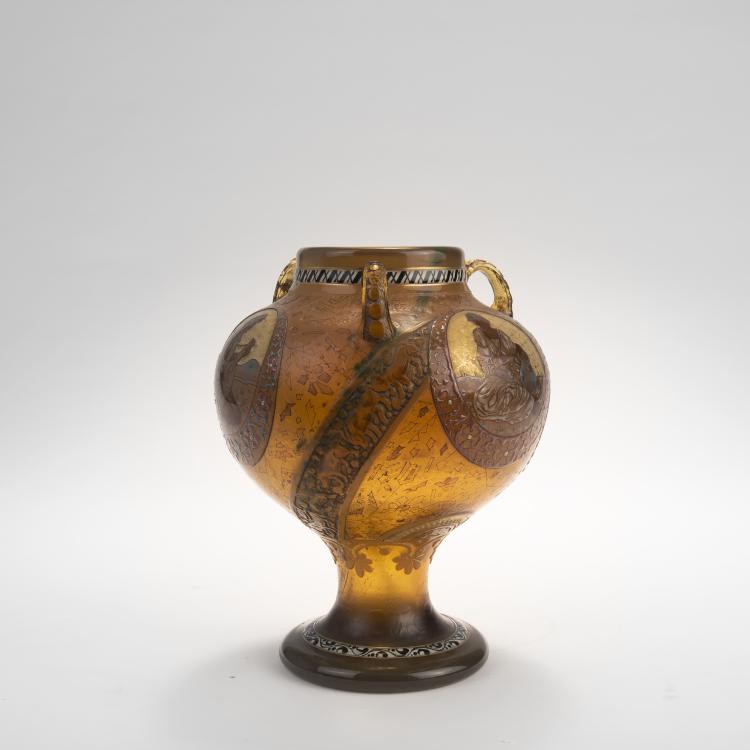 Bild 2 zu Objekt, Henkelvase 'Echoes of Hellas', 1895-1900, Eug&egrave;ne Kremer, Burgun Schverer & Cie., Meisenthal, 141C 386