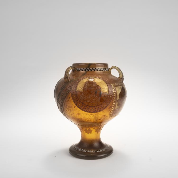 Bild 3 zu Objekt, Henkelvase 'Echoes of Hellas', 1895-1900, Eug&egrave;ne Kremer, Burgun Schverer & Cie., Meisenthal, 141C 386