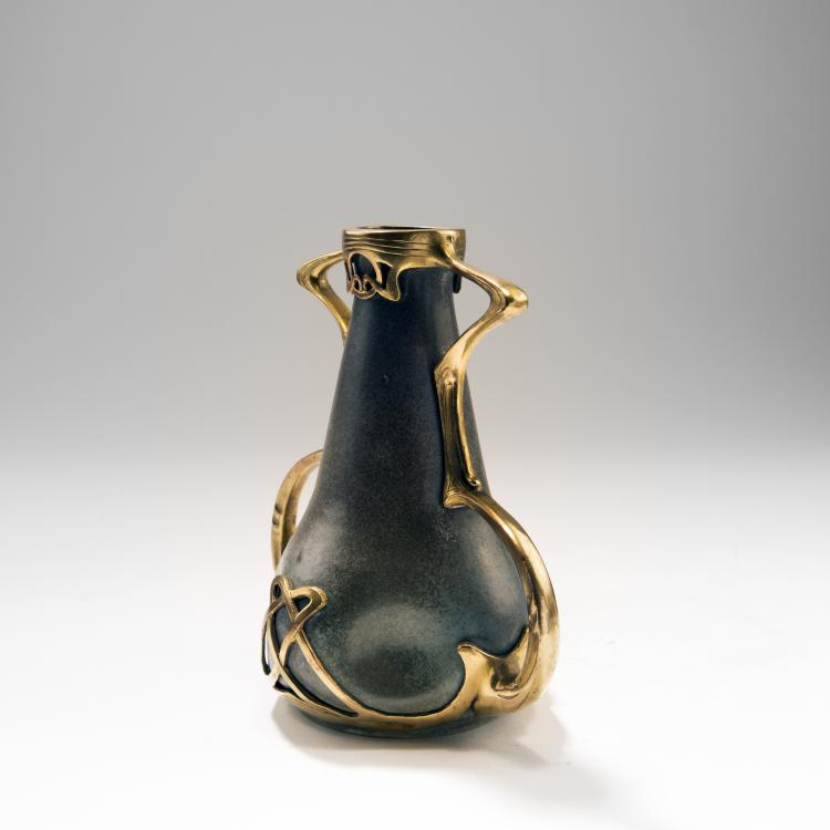 Bild 1 zu Objekt, Vase mit Bronzemontierung, um 1900, Frankreich, 141C 585