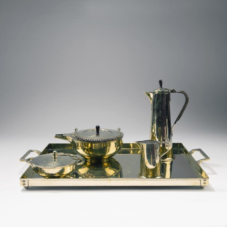 Hauptbild zu Objekt, Tea set, c. 1910, Jan Eisenloeffel, Sneltjes, J.K.C., Haarlem, 141C 659