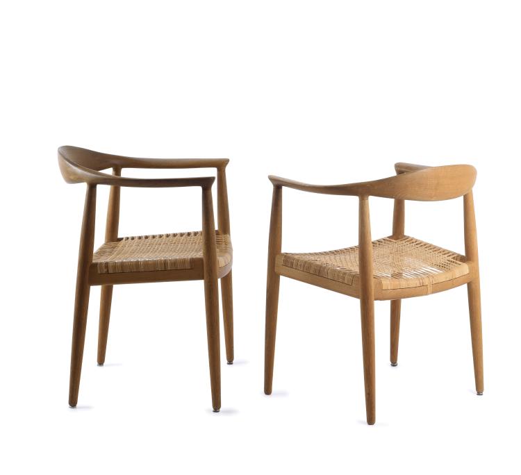 Hauptbild zu Objekt, Two 'the Chair'  'PP 501' armchairs, 1949, PP M&ouml;bler, Kopenhagen, 140D 685