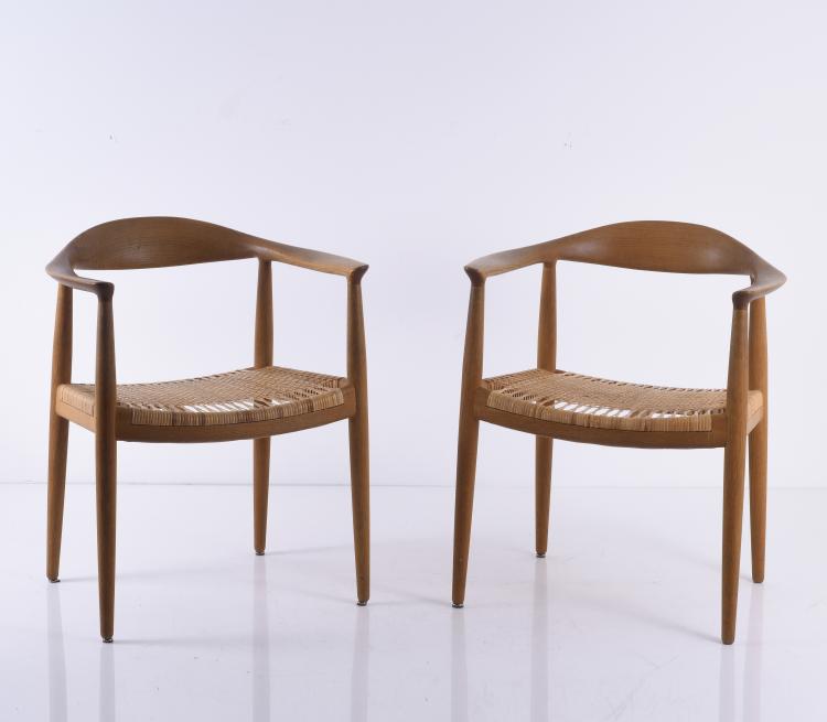 Bild 6 zu Objekt, Two 'the Chair'  'PP 501' armchairs, 1949, PP M&ouml;bler, Kopenhagen, 140D 685