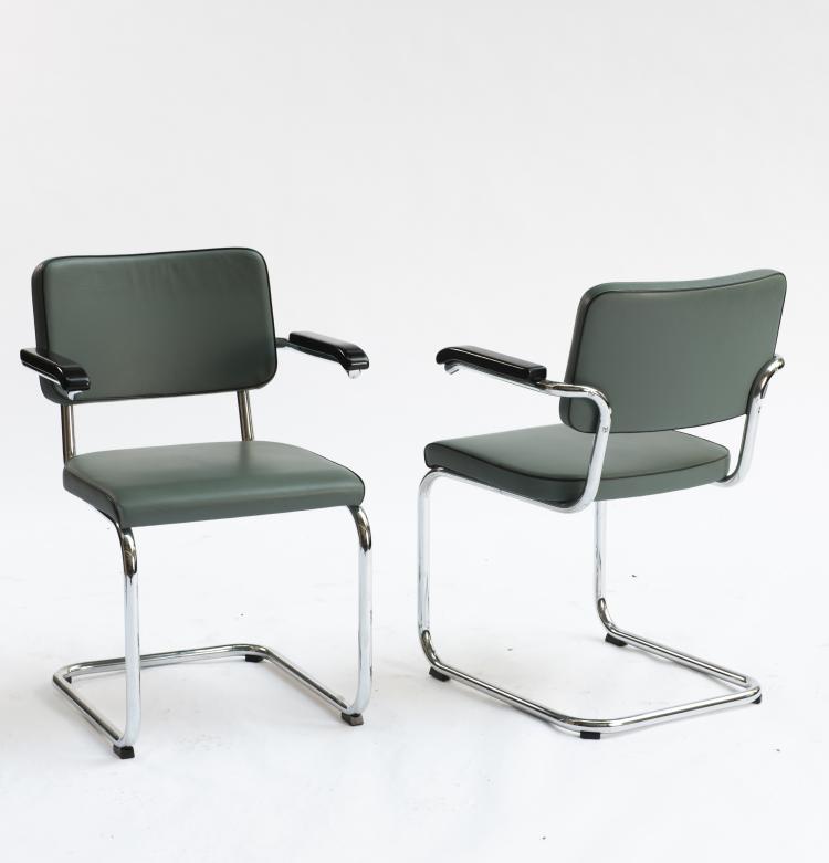 Bild 1 zu Objekt, Eight 'B 64' cantilever chairs, 1930/31, Marcel Breuer, Thonet, Frankenberg, 140D 670