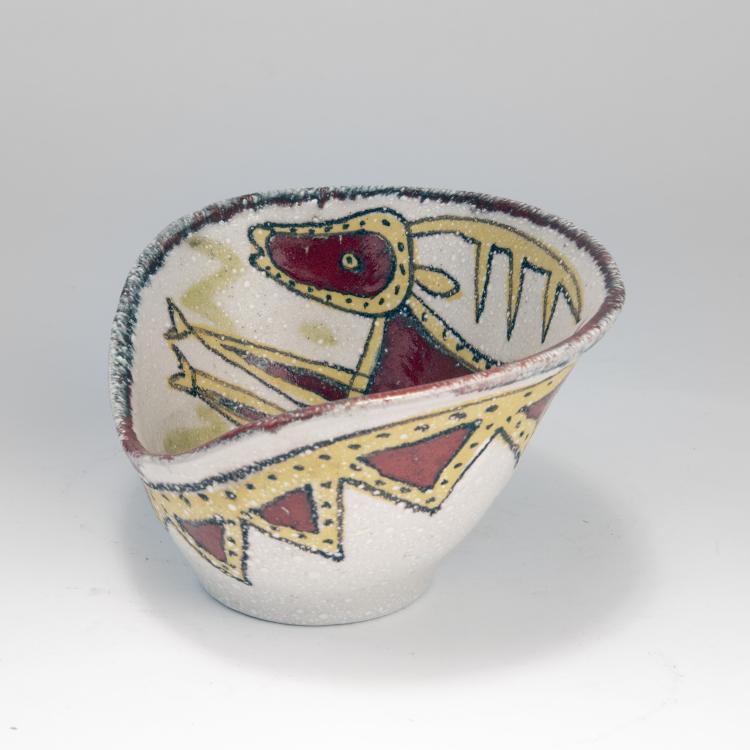 Bild 1 zu Objekt, 'Cervo rosso' bowl, 1950s, Guido Gambone, Gambone, Guido, 140B 211