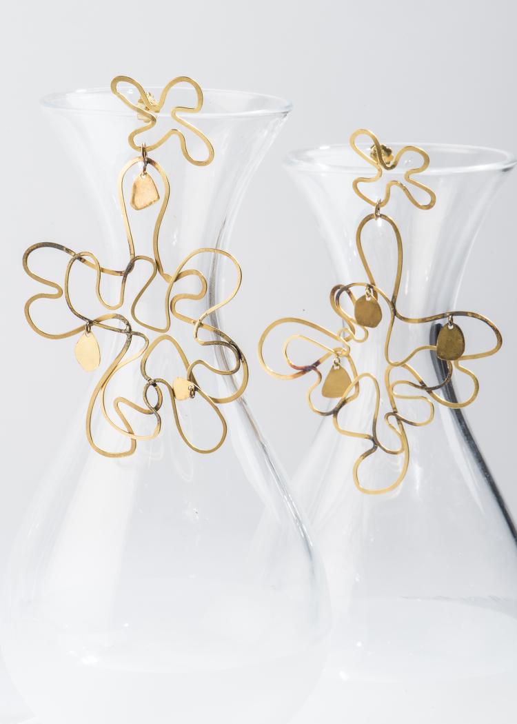 Bild 1 zu Objekt, Pair of stud earrings, 1990s, E. R. Nele, 142B 209