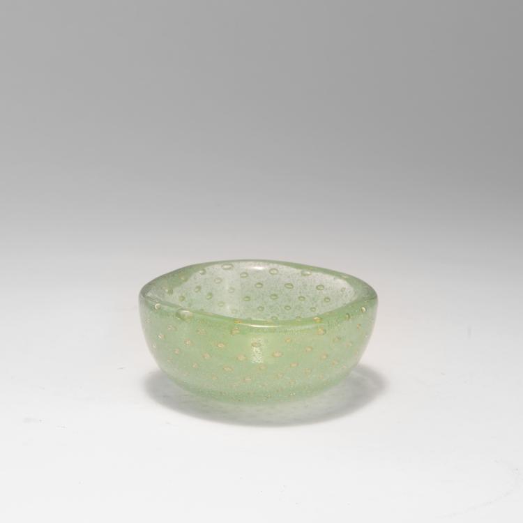 Bild 1 zu Objekt, Schale 'Sommerso a bollicine', um 1935, Carlo Scarpa, Venini & C., Murano, 140C 451