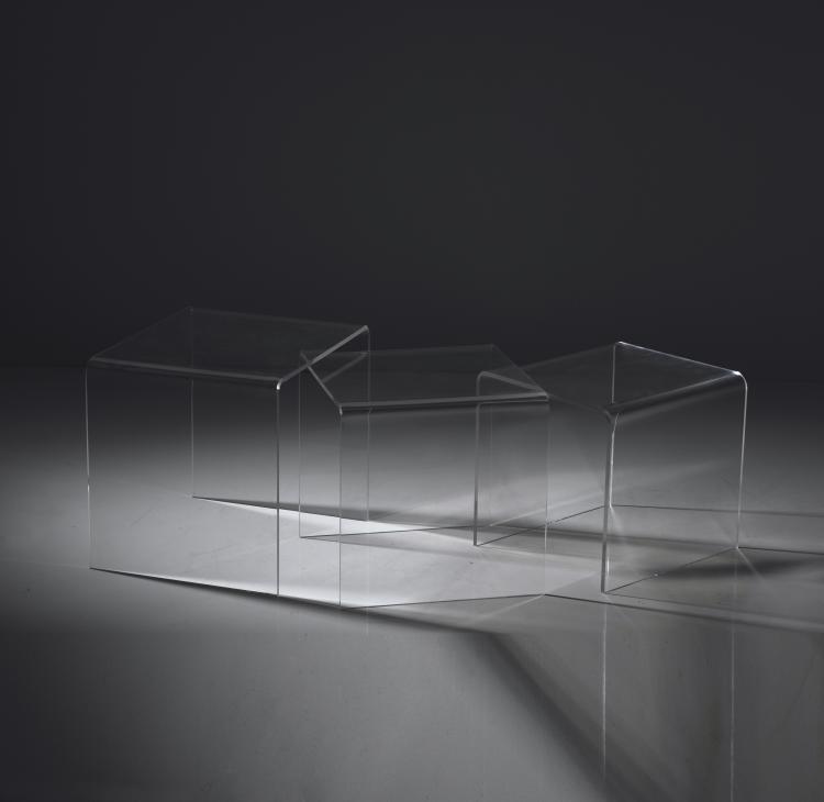Hauptbild zu Objekt, Three nesting tables, c. 1970, Italien, 140B 299