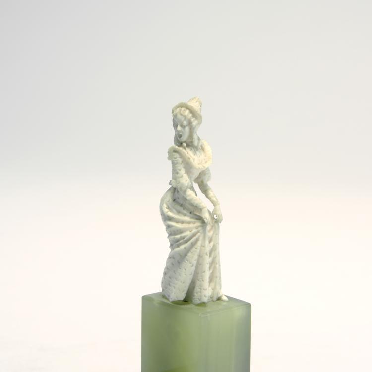 Bild 2 zu Objekt, Biedermeierdame vor Maus erschreckend, 1920er Jahre, Deutschland, 141C 747