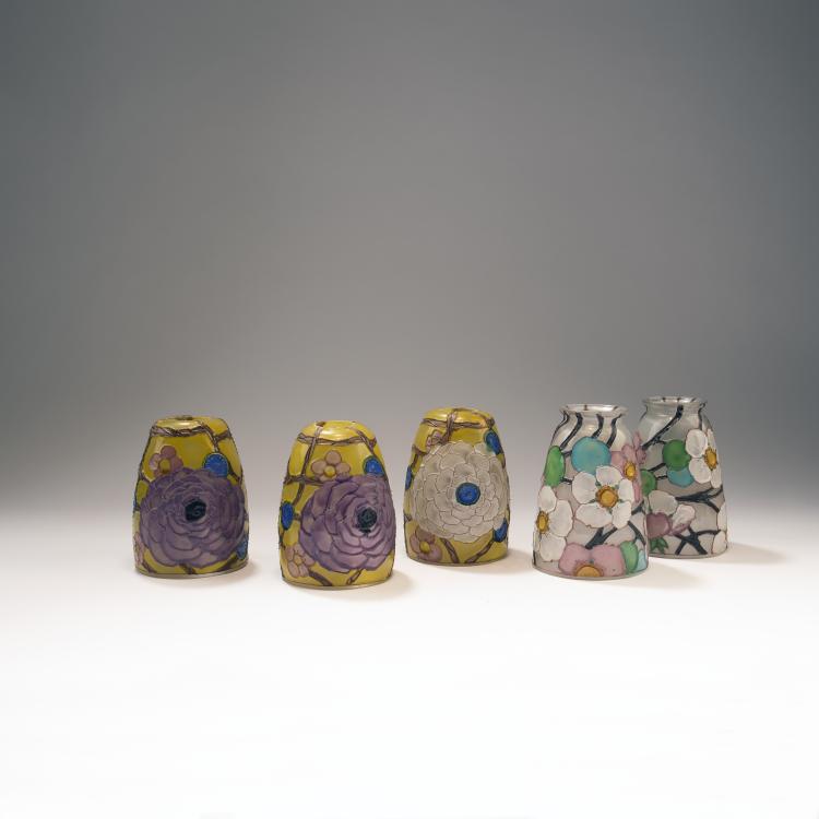 Bild 1 zu Objekt, Five lampshades, c. 1928, Louis Joseph Chaffard-Lucon, Chaffard-Lu&ccedil;on, Louis Joseph, 141C 391