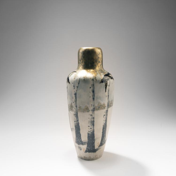 Bild 1 zu Objekt, Vase 'Raben', um 1900, Wahliss, Ernst, Wien, 141C 624