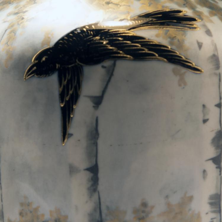 Bild 2 zu Objekt, Vase 'Raben', um 1900, Wahliss, Ernst, Wien, 141C 624