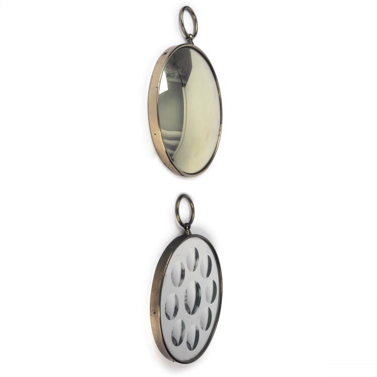 Hauptbild zu Objekt, Two mirrors, 'Specchio con bolle' and 'Specchio bombato', 1960s, Piero Fornasetti, Fornasetti, Mailand, 140B 319