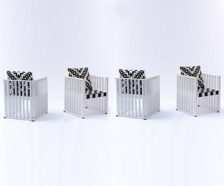 Bild 1 zu Objekt, 'Purkersdorf' table and five armchairs, 1903, Josef Hoffmann, Wittmann Franz, Etsdorf, 140D 653