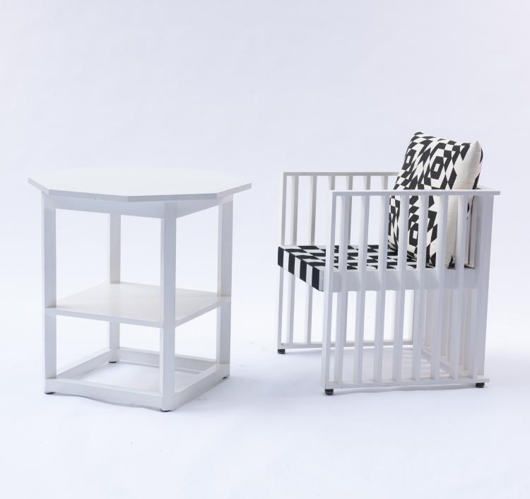 Bild 2 zu Objekt, 'Purkersdorf' table and five armchairs, 1903, Josef Hoffmann, Wittmann Franz, Etsdorf, 140D 653